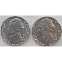 США 5 центов 1989 г. P. Цена за 1 шт.