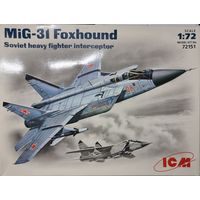 Модель тяжелого перехватчика Миг-31Б/БМ, ICM #72151  1/72