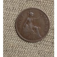 Великобритания 1/2 пенни 1929 г., Георг V
