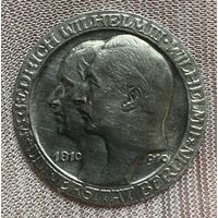 Монета 3 марки 1910 год. Берлинский университет. Германская империя.