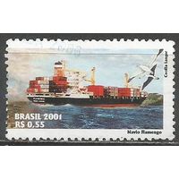 Бразилия. Контейнеровоз "Фламинго". 2001г. Mi#3214.