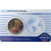 2 евро 2025 Финляндия Дипломатия и внешняя политика блистер BU