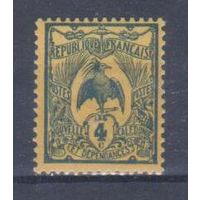 [1610] Французские колонии.Новая Каледония 1905. Фауна.Птица.Кагу. МН