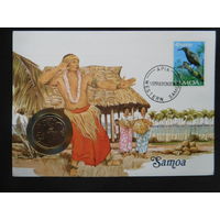 Самоа 20 сене 1988 г конверт первого дня КПД