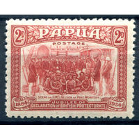 Британские колонии - Папуа - 1934г. - Папуа - 50 лет британский протекторат, 2 P - 1 марка - MH [Mi 96]. #3-WB-82-A-1