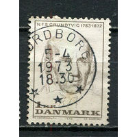 Дания - 1972 - Николай Фредерик Северин Грундтвиг - [Mi. 522] - полная серия - 1 марка. Гашеная.  (Лот 4JA)-TG3P52