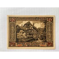 Нотгельд 50 пфеннигов. Эйленах. Веймарская республика - 04