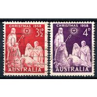 Австралия - 1958г. - Рождество - 2 марки - полная серия, гашёные [Mi 286-287]. #3-WB-87-A-1