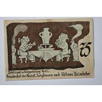 1921 год 75  пфеннигов  Германия нотгельд