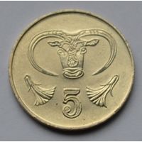 Кипр, 5 центов 2001 г.