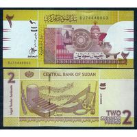 Судан 2 фунтов 2017 год, UNC