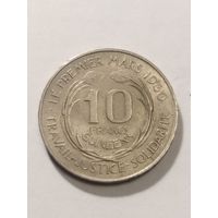 Гвинея 10 франков 1962