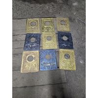 Винтажные проставки под выключатель, декор. Латунь.