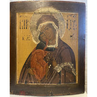 Икона Феодоровской Пр. Богородицы, 18 век, темпера.