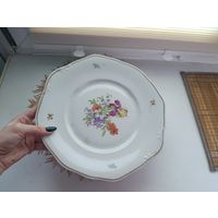 Блюдо "Мейсенский букет".Дулево.СССР.