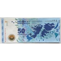 Аргентина 50 песо 2015 г. Мальвинские острова. Юбилейная