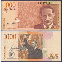Колумбия, 1000 песо 2016 г., P-456 (Хорхе Эльесер Гайтан), UNC