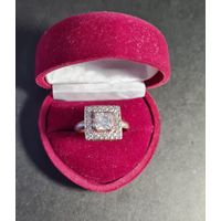 Перстень кольцо, позолота, серебро 925 лот#3, С РУБЛЯ! МНОГО ЛОТОВ С РУБЛЯ БЕЗ МЦ!