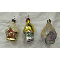 Ёлочные игрушки домики