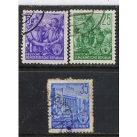 Германия ГДР 1953 Пятилетний план (I) Стандарт #364,372,374
