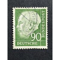 Германия 1954. Профессор, доктор Теодор Хойс (1884-1963), 1-й президент Германии