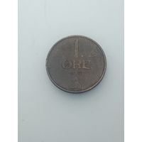 Норвегия 1 эре 1937 года .