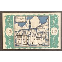 Нотгельд 10 пфеннигов 1921 год. Брауншвейг. Веймарская республика