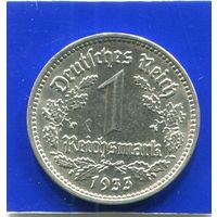 Германия 1 марка , рейхсмарка 1933 F