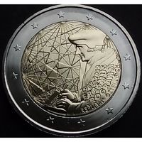 Австрия 2 евро, 2022 35 лет программе Эразмус UNC