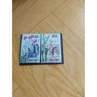 Израиль серия марок 1954 г. Цветы.