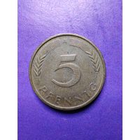 Германия ФРГ 5 пфеннигов 1991 A