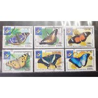 Камбоджа. 2001 год. Фауна. Бабочки (1347)