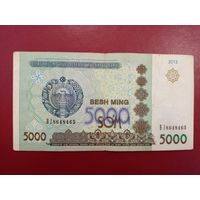 Узбекистан. 5000 сум 2013 года, серия BJ
