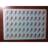 Лист чистых марок СССР 1988. 15 ЗИМНИЕ ОЛИМПИЙСКИЕ ИГРЫ. КАЛГАРИ