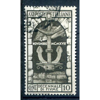 Италия (Королевство) - 1934г. - 10 лет аннексии Фиума, 10 с - 1 марка - гашёная [Mi 463]. #1-It-20-A-2