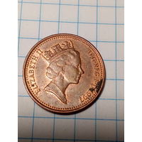 1 пенни Великобритания  1997 год