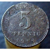 5 пфеннигов 1918