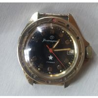 Часы наручные мужские "Командирские",17 камней, СВ, водонепроницаемые, Сделано в СССР