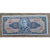 Werty71 Бразилия 20 крузейро 1961 - 1963 UNC банкнота Аллегорическая женщина Провозглашение Республики