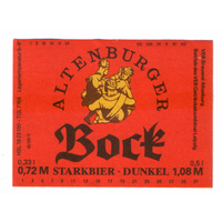 Этикетка пива Bock Германия П780