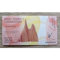 Werty71 МАДАГАСКАР 500 АРИАРИ 2017 UNC банкнота