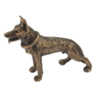 Статуэтка миниатюра Овчарка Бронза
