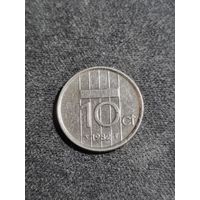 Нидерланды 10 центов 1982