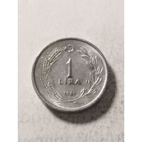 Турция 1 лира 1981