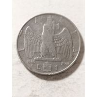 Италия 1 лира 1940