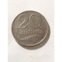 Латвия 20 сантим 1922