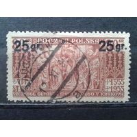 Польша, 1934. Стандарт, 400 лет со дня смерти Фейта Штоса, надпечатка