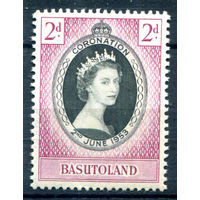Британские колонии - Басутоленд - 1953г. - коронация королевы Елизаветы II - 1 марка - полная серия, MNH [Mi 45]. #2-Bc-D-KS-6