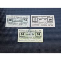 Австрия нотгельд  10 20  50   heller  Gmund 30
