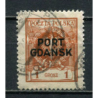 Польша - PORT GDANSK - 1925 - Надпечатка на марках Польши 1Gr - [Mi.1] - 1 марка. Гашеная.  (Лот 12JA)-TG3P52